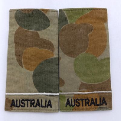 Pair of Australian Royal Air Force camo rank epaulettes