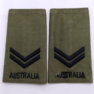 Pair of Australian Army coporal rank epaulettes