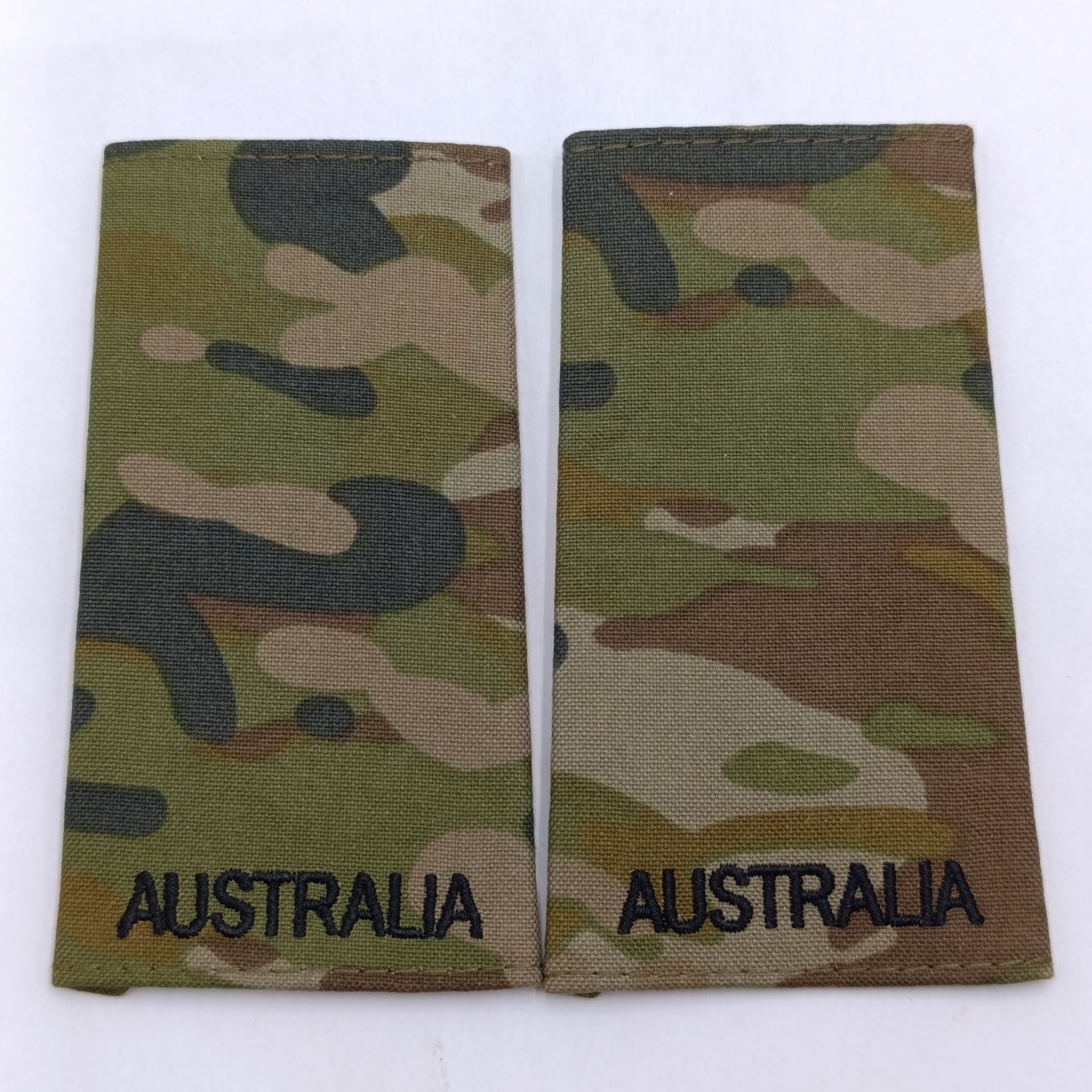 Pair of Royal Australian Air Force Aircraftsman camo rank epaulettes