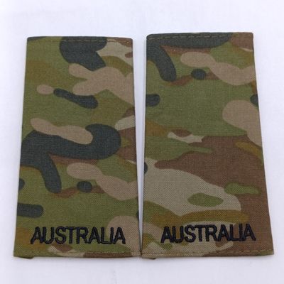 Pair of Royal Australian Air Force Aircraftsman camo rank epaulettes
