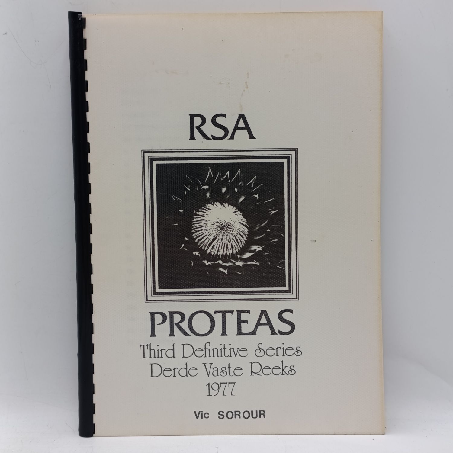 Variation booklet on the RSA Proteas series of stamps by Vic Sorour 1977