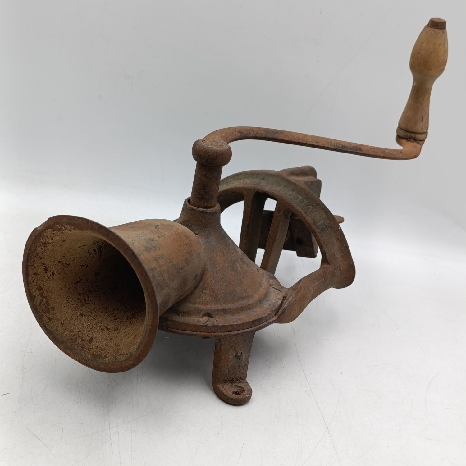 Vintage Lovelock no.3 table mount coffee grinder