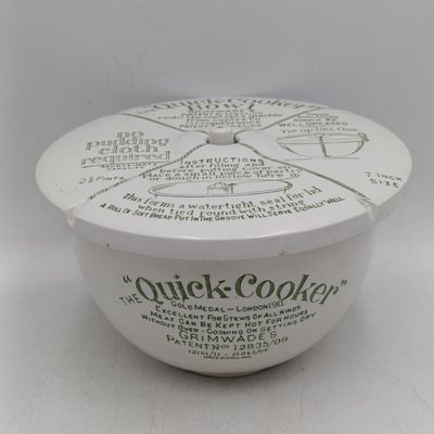 Vintage Grimwade's porcelain The Quick Cooker bowl