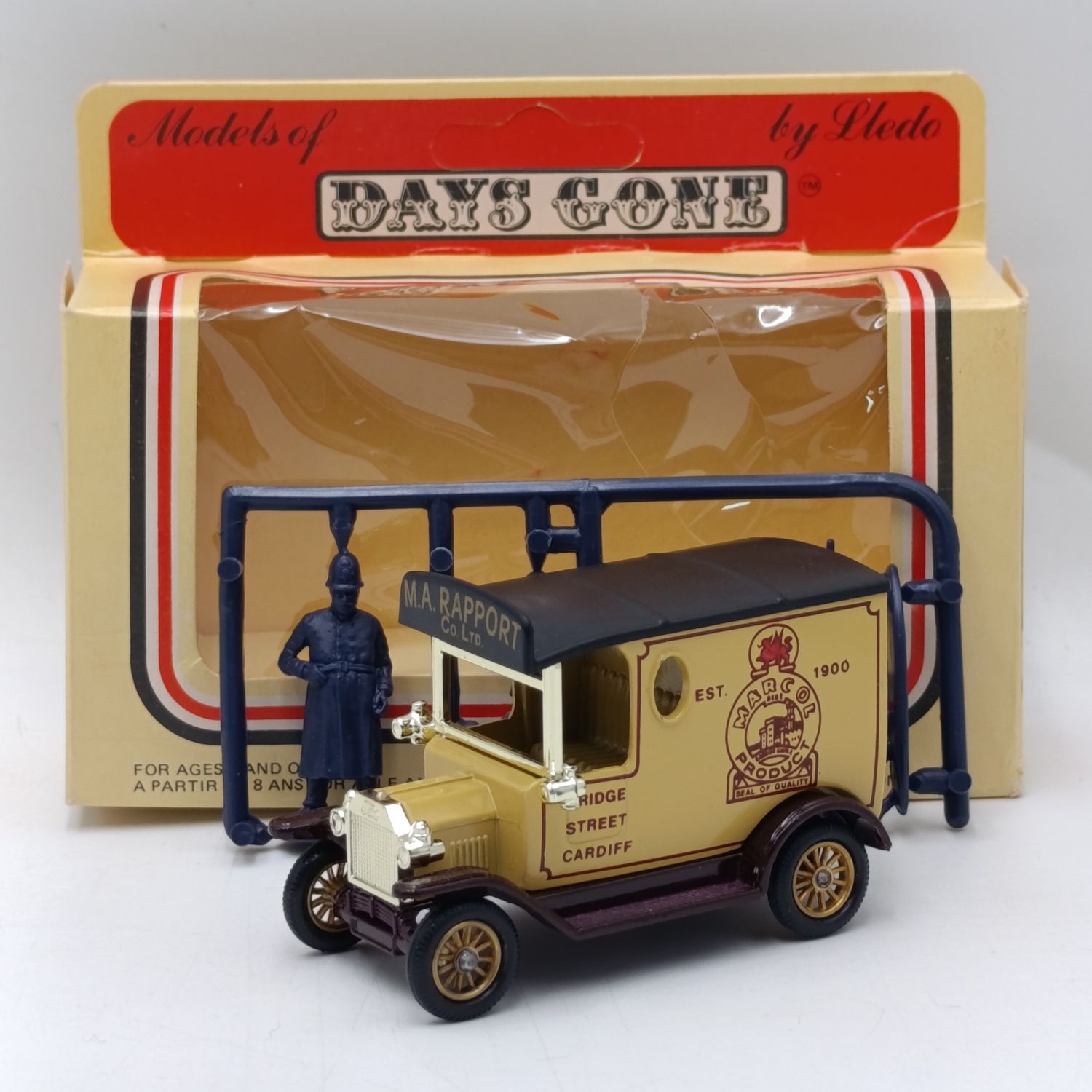 Lledo 1928 Ford Model T delivery van with Marcol Product advertising in box