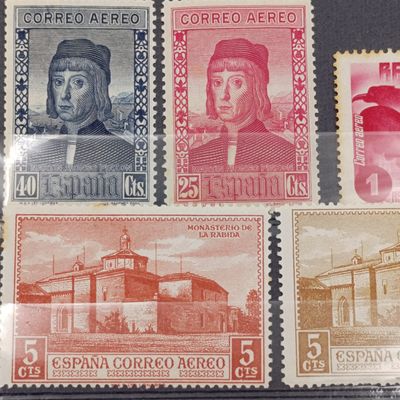 Lot of 15 Spanish Mint hinged stamps