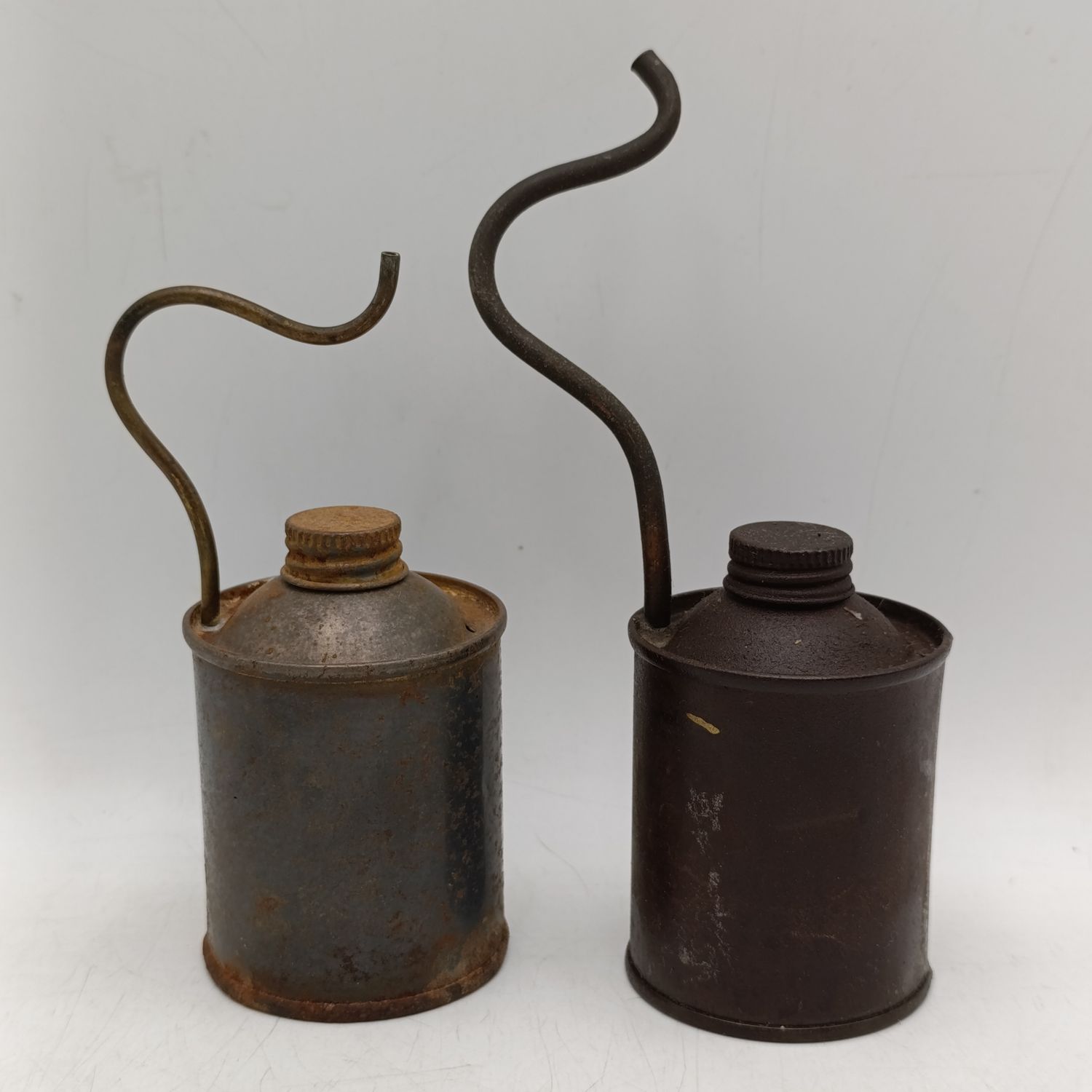 Lot of 2 vintage oil cans for Kerosene lamps