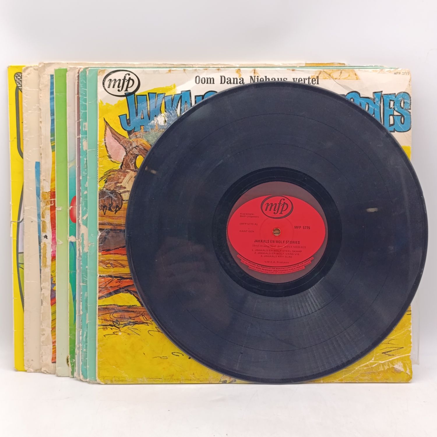 Lot of 9 Afrikaans Children Stories Lp vinyl records