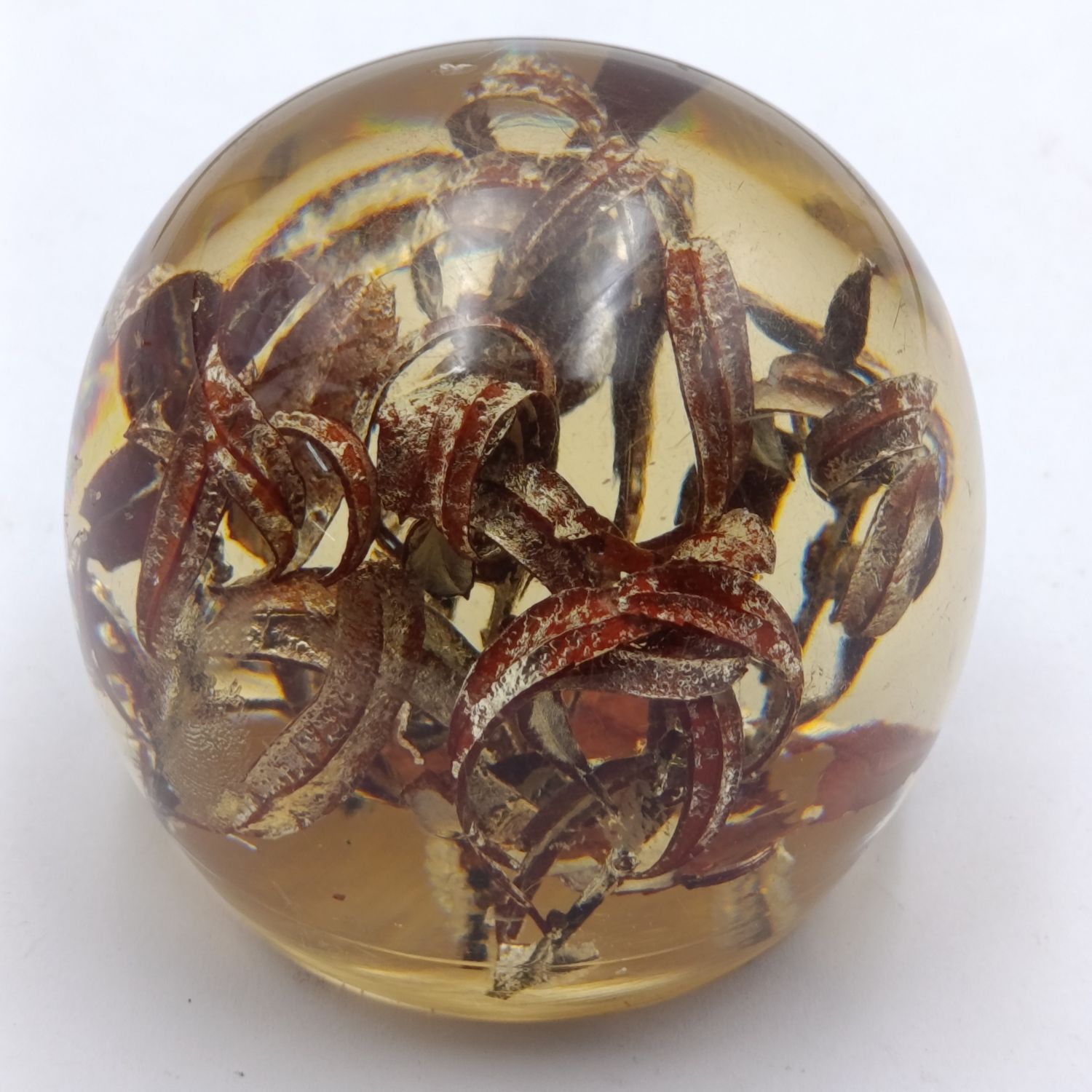 Antique original resin Dome paperweight