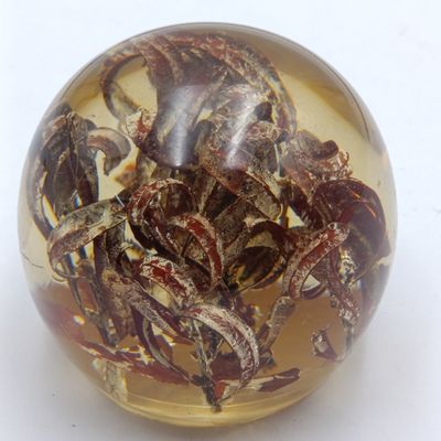 Antique original resin Dome paperweight