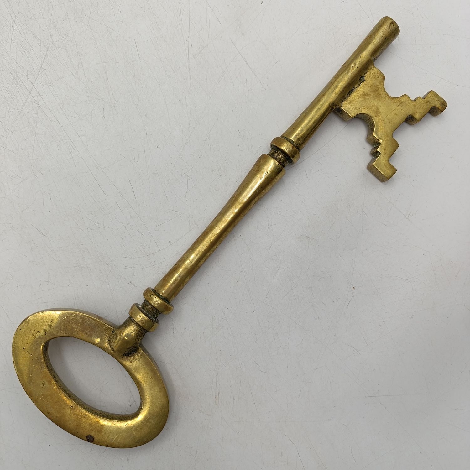 Vintage large brass key for anniversaries