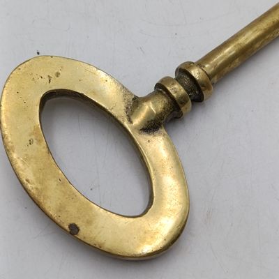 Vintage large brass key for anniversaries