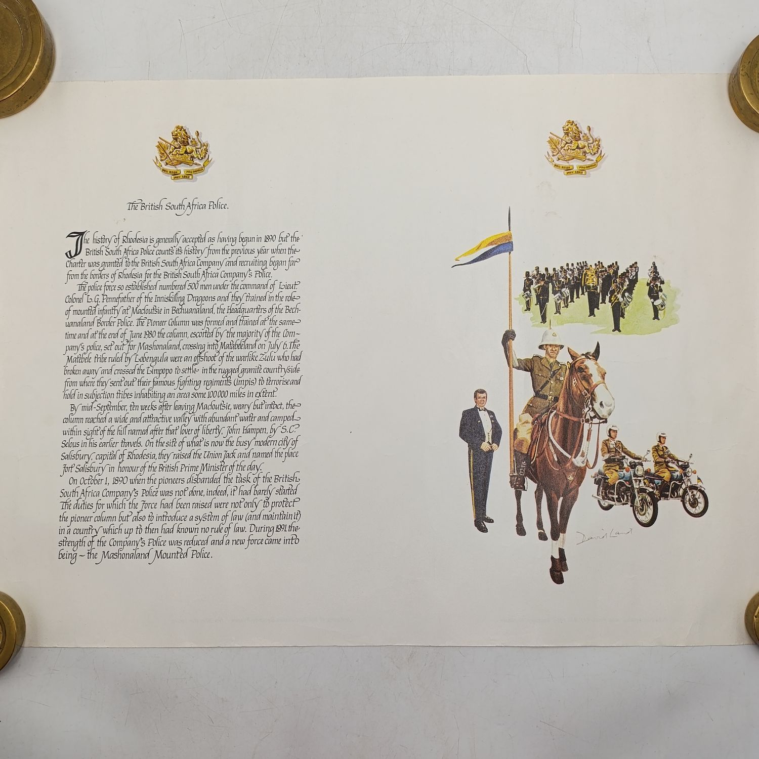 The British South Africa Police Uniforms poster - No.23 in the series