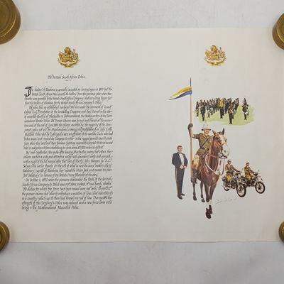 The British South Africa Police Uniforms poster - No.23 in the series