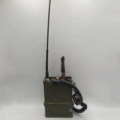 SADf Border War RSA53 manpack tactical field radio in original pouch with antenna and earpiece