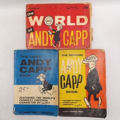 Lot of 3 Vintage Andy Capp cartoon books - Numbers 1, 2 and 3