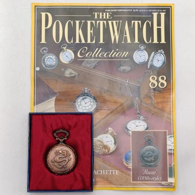 1850's Style Macao Full hunter quartz pocket watch - #88 Pocketwatch collection