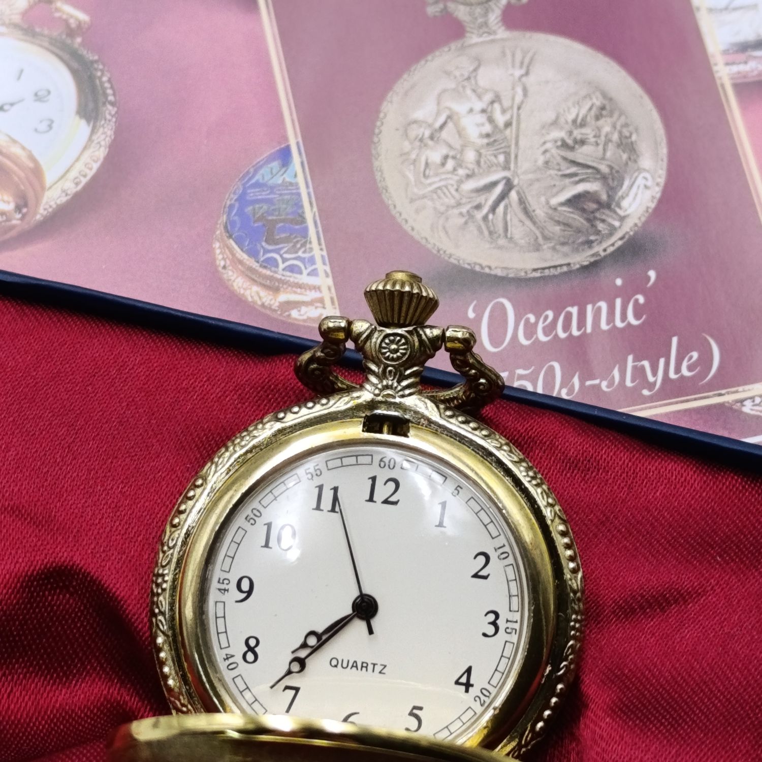 1750's style Oceanic full hunter quartz pocketwatch - #45 Pocketwatch collection