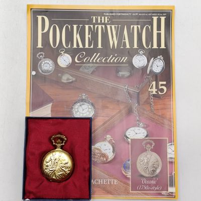 1750's style Oceanic full hunter quartz pocket watch - #45 Pocketwatch collection