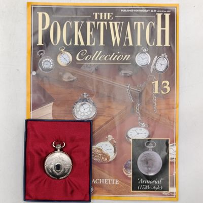 1720's Style Armorial full hunter quartz pocket watch - #13 Pocketwatch collection
