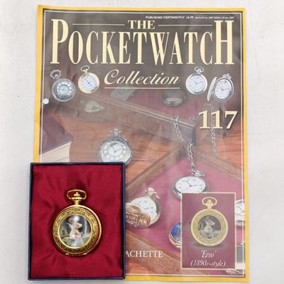 1890's Style Eros full hunter quartz pocket watch - #117 Pocketwatch collection