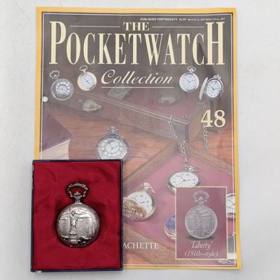 1910's Style Liberty full hunter quartz pocket watch - #48 Pocketwatch collection