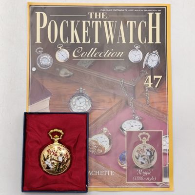 1880's Style Magpie full hunter quartz pocket watch - #47 Pocketwatch collection