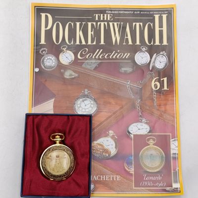 1930's Style Leonardo full hunter quartz pocket watch - #61 Pocketwatch collection