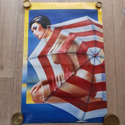 Rare Authentic 1985 poster designed by Syd Brakj - Printed by Anthena International