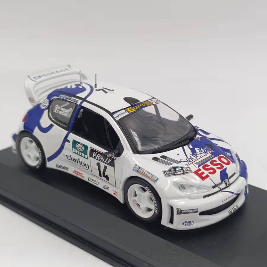 Peugeot 206 WRC die-cast rally model car 1999 - scale 1/43