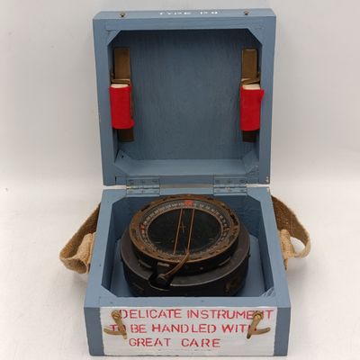 WW2 Royal Air Force Type P8 Aircraft compass for Spitfire or Hurricane - Newly built wooden case