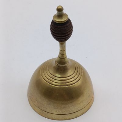 Vintage brass table top hand bell