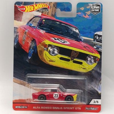 Hot Wheels Premium Alfa Romeo Giulia Sprint GTA - Real Riders - Sealed