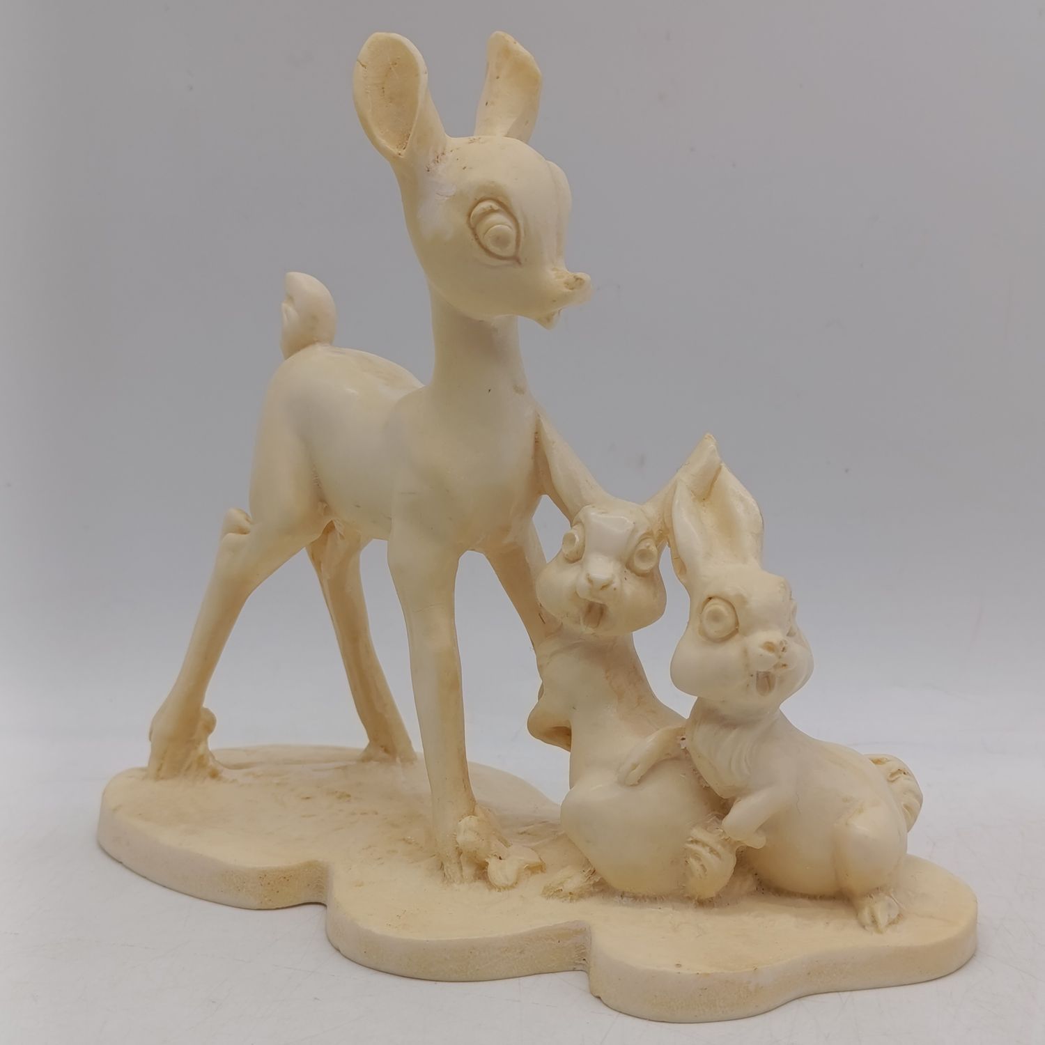 A Santini Bambi and Bunnies Porcelain Figurines Italy Secondhand