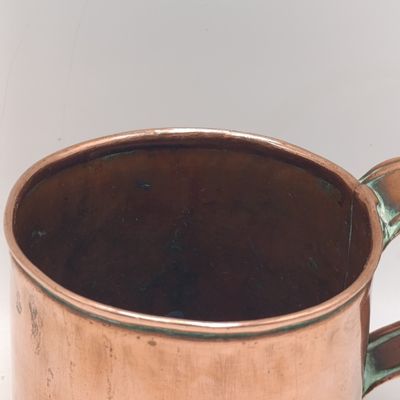 Antique Cape copper mug Marked F.F.V.