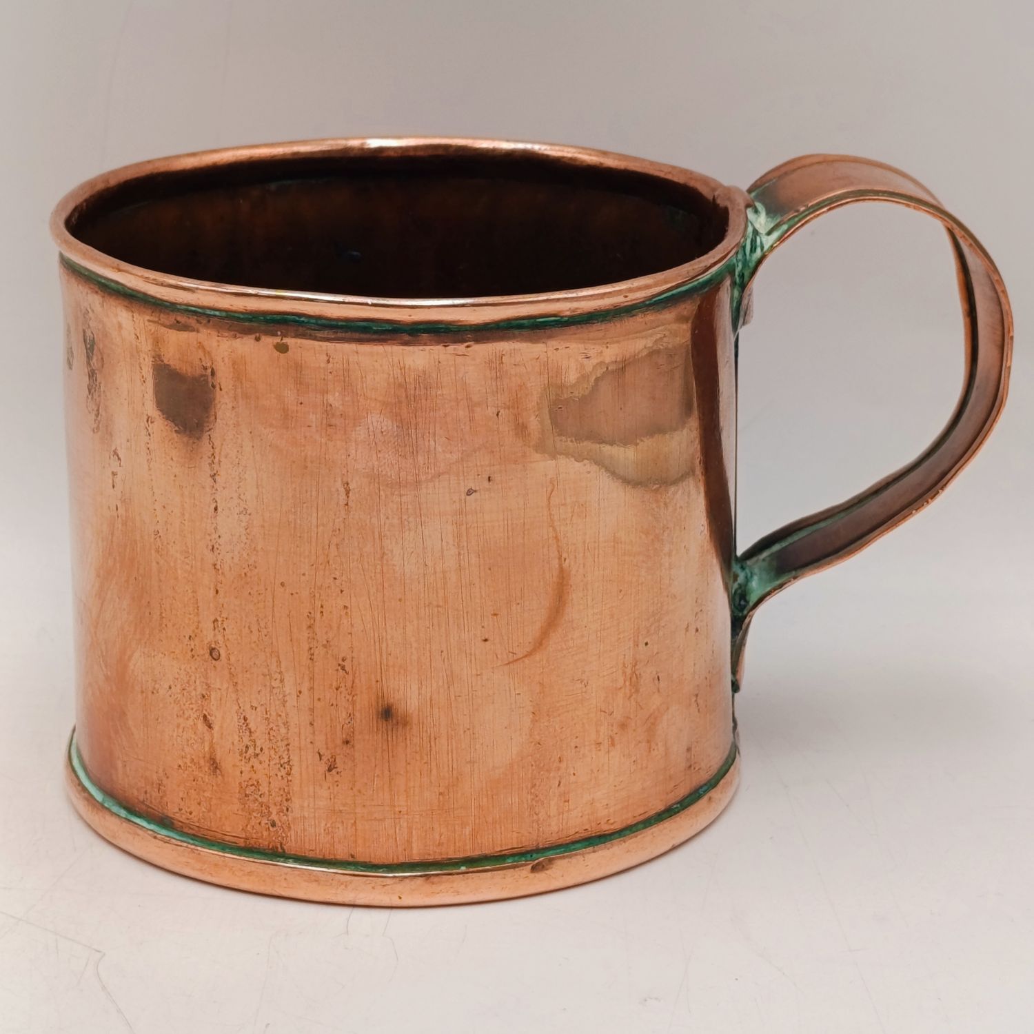 Antique Cape copper mug Marked F.F.V.