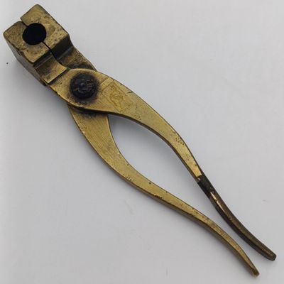 Antique brass bullet mold 14mm x 33mm