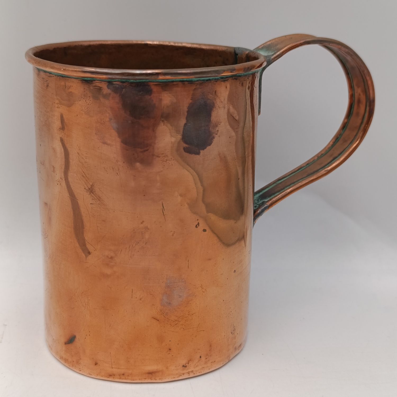 Antique copper mug