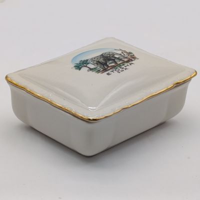 Vintage porcelain hand painted Etosha SWA trinket box