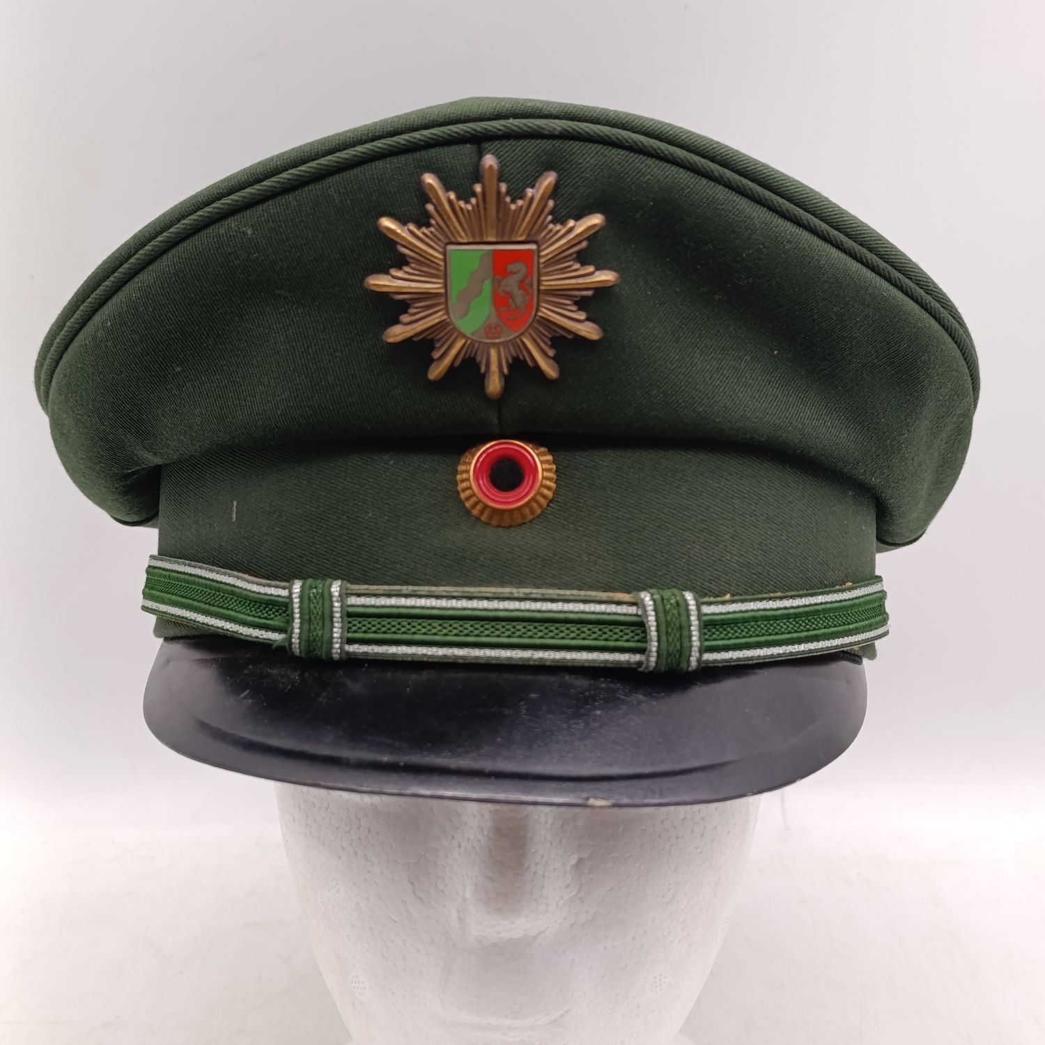 German North Rhine-Westphalia Police cap with badges - size 58