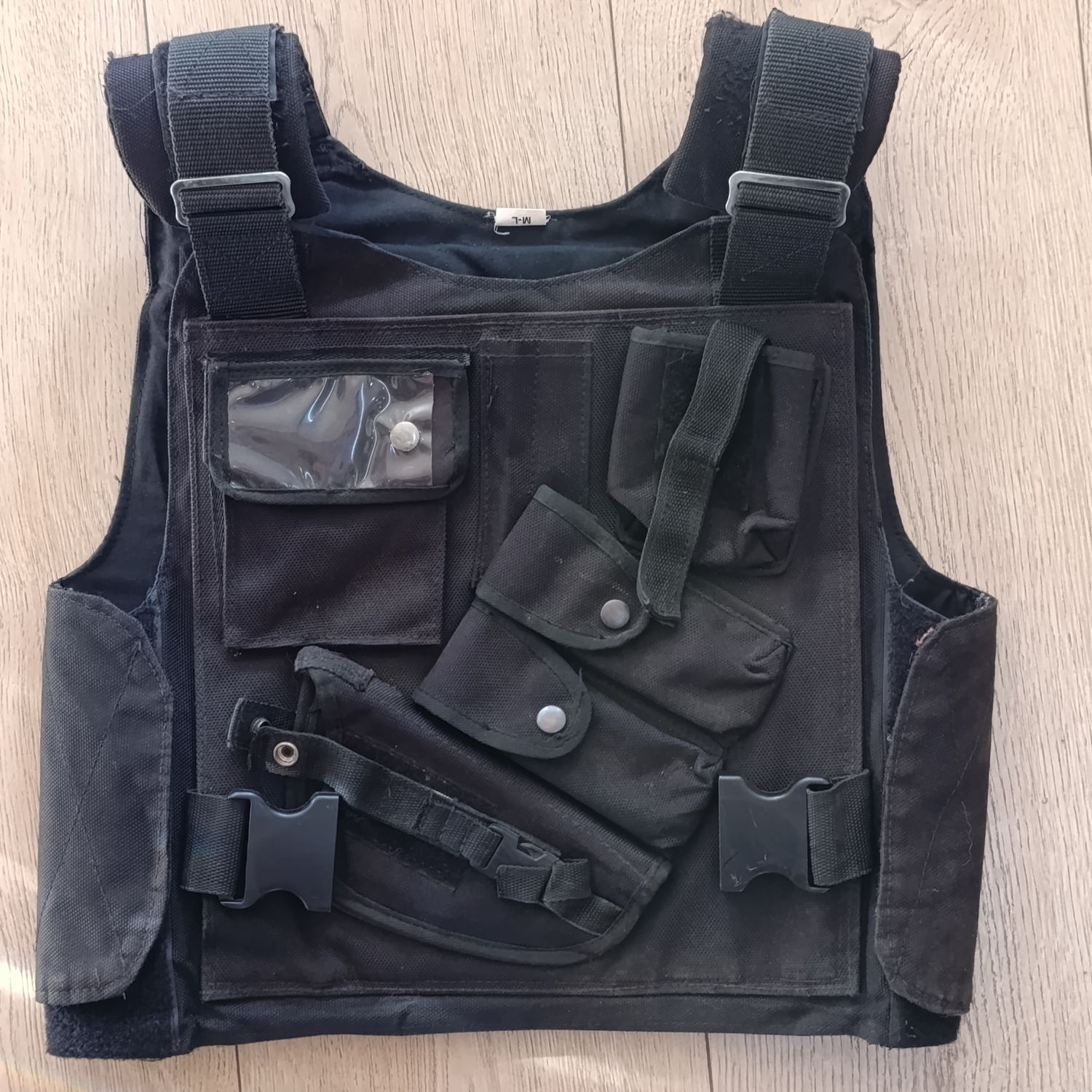 Tactical force security chest webbing vest - no bulletproof plates - size M-L