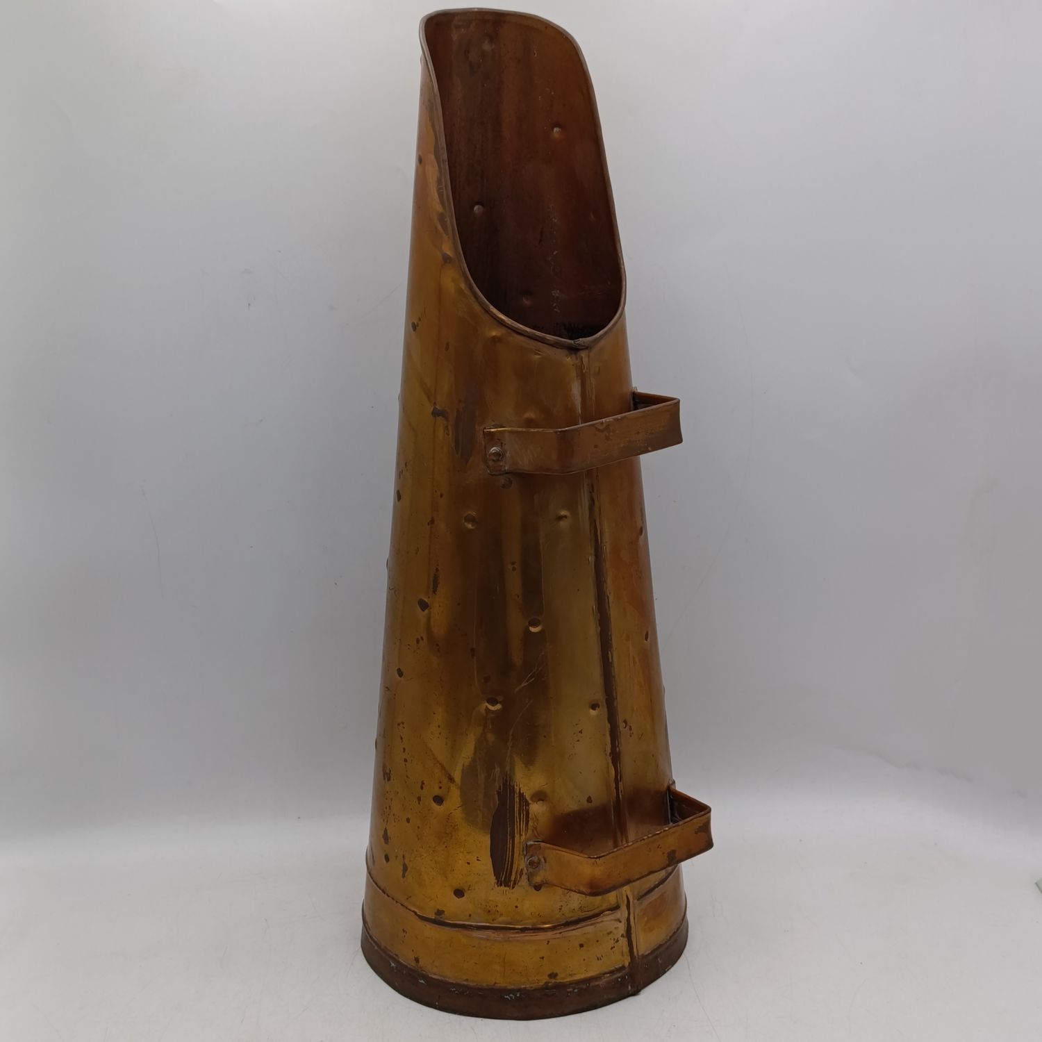 Vintage copper coal scuttle - height 61cm