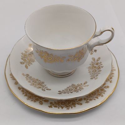 Vintage Queen Anne Porcelain trio
