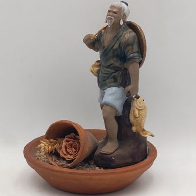 Vintage Chinese Mudman figurine