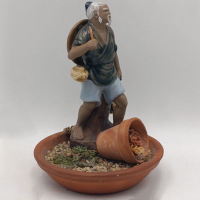 Vintage Chinese Mudman figurine