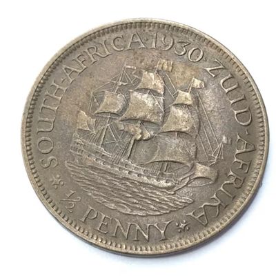 1930 SA Union Half Penny