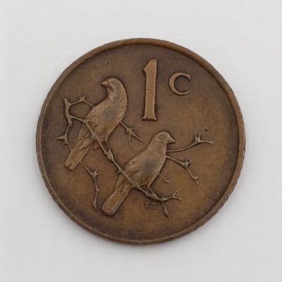 South Africa 1965 English 1 cent - business strike only 1180 minted