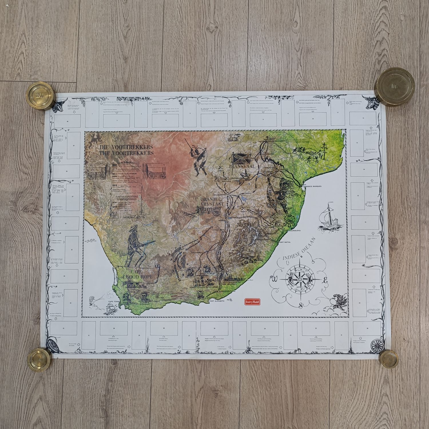 The Voortrekkers collectors card poster by DairyMaid - tear on left side