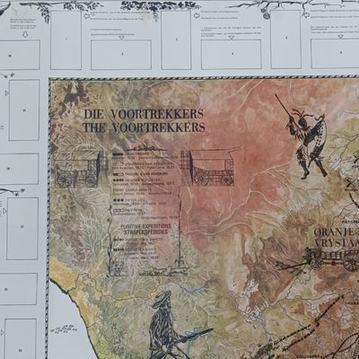 The Voortrekkers collectors card poster by DairyMaid - tear on left side