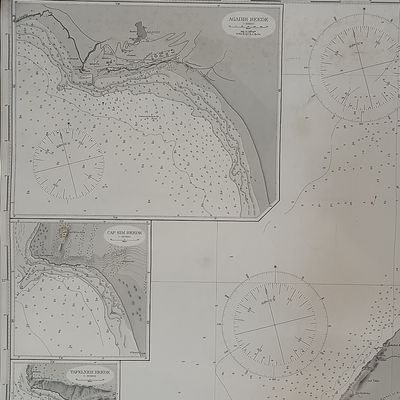 1918 German Reichs-Marine map of North West Africa