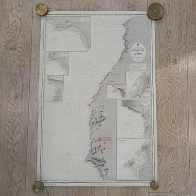 1918 German Reichs-Marine map of North West Africa